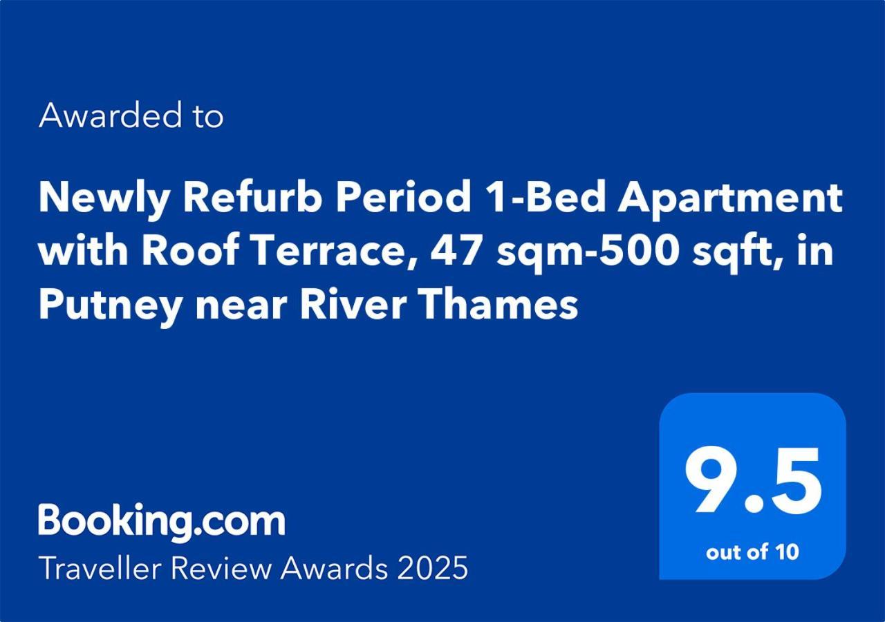 Apartament Newly Refurb Period 1-bed With Roof Terrace, 47 Sqm-500 Sqft, In Putney Near River Thames *